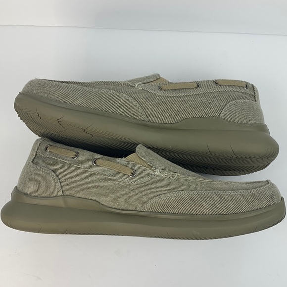 Propet mens tan canvas slip on shoes size 9 XX(5E) - Picture 10 of 12